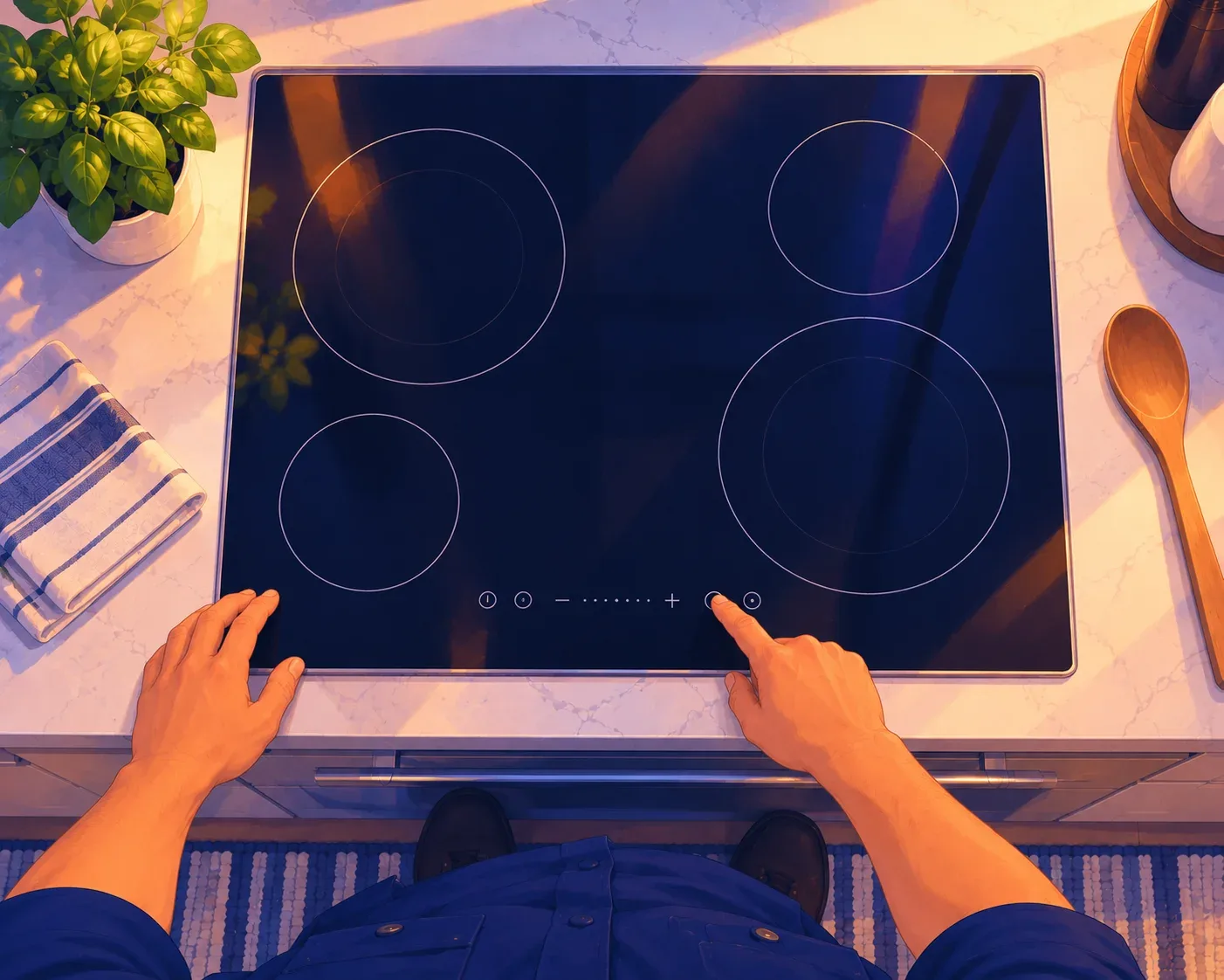 Stove and cooktop repair in a Barrie, Ontario kitchen